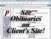 See Obituaries on a Client's Site!